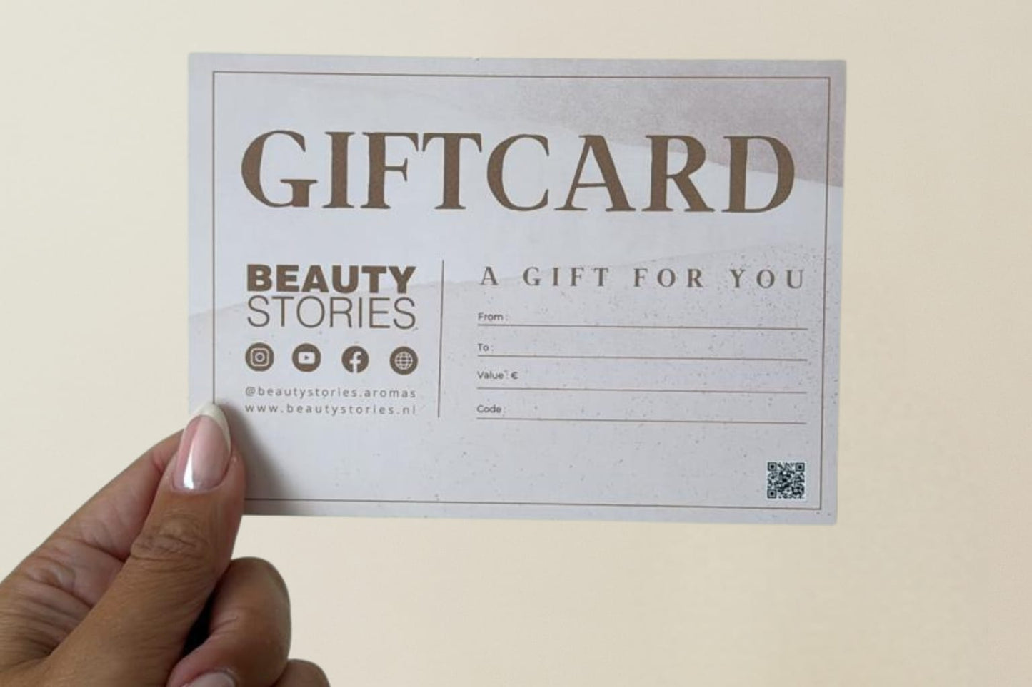 Een online giftcard